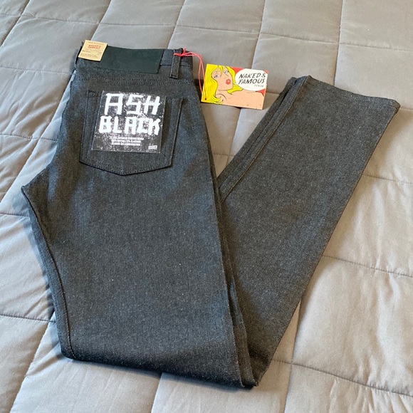 Naked & Famous Denim Other - Brand New! Naked & Famous Weird Guy Ash Black (28)